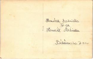 Magyar katonatisztek kerékpárral / Hungarian military, officers with bicycle. photo (EK)