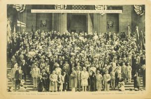 1938 Magyarok Világkongresszusa, belépési nyilatkozat nyomtatványok, kitöltetlenül, 10 db, meghívó é...