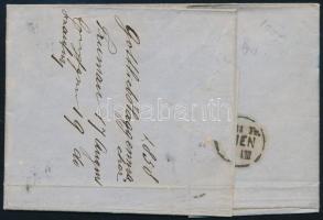1858 3kr levélen / on cover "TRAISKIRCHEN" - Wien