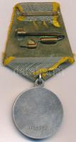 Szovjetúnió 1938. "Katonai Érdemekért" fém kitüntetés eredeti mellszalagon, hátoldalán &qu...