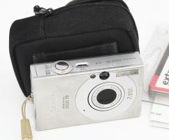 Canon Ixus 70 fényképezőgép tokkal, töltővel, állvánnyal, működőképes állapotban