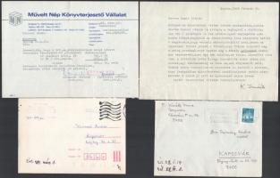 Szirmay Endre költőnek szóló levelek, 10 db, főként Kossuth- és József Attila-díjas költőktől, írókt...