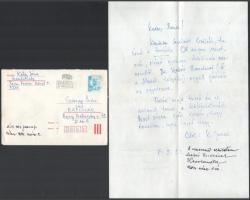 Szirmay Endre költőnek szóló levelek, 10 db, főként Kossuth- és József Attila-díjas költőktől, írókt...