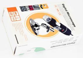 Digitális mikroszkóp, USB csatlakozás, eredeti dobozában, tartozékaival, nincs kipróbálva