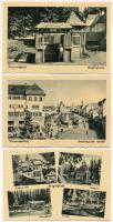 5 db régi erdélyi város képeslap / 5 pre-1945 Transylvanian town-view postcards