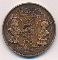 Lapis András (1942-) 1986. &quot;MÉE XVI. Vándorgyűlés / Buda visszafoglalásának 300. évfordulója&quot; bronz emlékérem (42,5mm) T:UNC,AU Adamo BP17