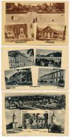 5 db régi magyar város képeslap / 5 pre-1945 Hungarian town-view postcards