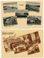 5 db régi magyar város képeslap / 5 pre-1945 Hungarian town-view postcards