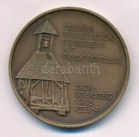 Szabolcs Péter (1942-) 1985. "MÉE XV. Vándorgyűlése - Zalaegerszeg / Deák Ferenc - A haza bölcse" bronz emlékérem (42,5mm) T:AU Adamo ZE3