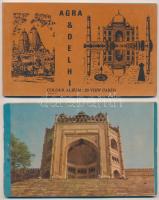 2 db modern indiai képeslapfüzet / 2 modern postcard booklets from India