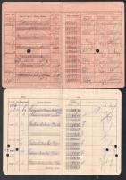 1923-1944 5 db nagyváradi betétkönyv