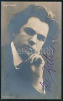 Jan Kubelík (1880-1940) cseh hegedűművész és zeneszerző utográf aláírása őt ábrázoló fotólapon / Czech violinist and composer.autograph signature on photo postcard