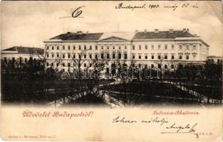 1900 Budapest VIII. M. Kir. Honvéd Ludovika Akadémia, Ludoviceum. Heller S. kiadása (EB)