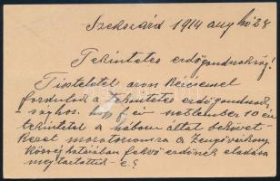 1914 Levelezőlap "BÁTASZÉK-SÁRBOGÁRD" vasúti mozgóposta bélyegzéssel