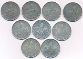1994. 200Ft "Deák" Ag (9x) T:AU,XF patina 
Adamo F13.1
