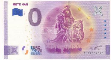 Törökország 2022. 0E &quot;Mete Han&quot; szuvenír bankjegy T:UNC Turkey 2022. 0 Euro &quot;Mete Han&quot; souvenir banknote C:UNC