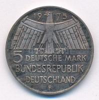 NSZK 1975F 5M Ag "Európai műemlékvédelmi év" T:AU patina
FRG 1975F 5 Mark Ag "Europe...