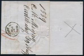 5kr on domestic cover with content "KARLSBURG" - Hermannstadt 5kr II. távolsági levélen te...