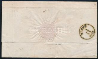 1857 6kr MP III távolsági levélen "SZOLNOK" - "PESTH" 1857 6kr MP III on domesti...