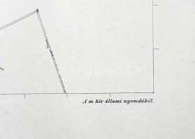 [Térkép] A Szatmár vármegyei Mezőpetri határának tagosítási térképe: Kiserdő és Szentjánospuszta. (1...