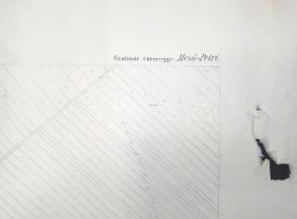 [Térkép] A Szatmár vármegyei Mezőpetri határának tagosítási térképe: Reszegi és Dengelegi dűlők. (19...