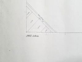 [Térkép] A Szatmár vármegyei Mezőpetri határának tagosítási térképe: Belterület és Pórteleki dűlő. (...