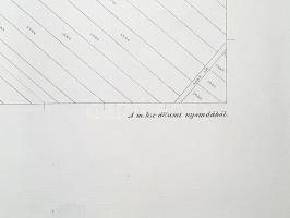 [Térkép] A Szatmár vármegyei Mezőpetri határának tagosítási térképe: Belterület és Pórteleki dűlő. (...