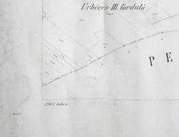 [Térkép] A Szatmár vármegyei Atya község határának tagosítási térképe: Belterület és peleskei, daróc...