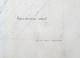 [Térkép] A Szatmár vármegyei Atya község határának tagosítási térképe: Belterület és peleskei, daróc...