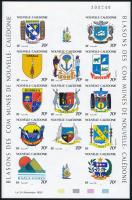 Crests of municipalities imperforated sheet, Önkormányzati címerek vágott ív