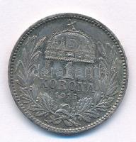 1915KB 1K Ag "Ferenc József" T:AU,XF patina
Adamo K5.1
