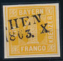 1862 1 franco luxus darab R! Mi 8 (Mi EUR 24.-)