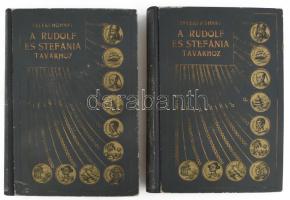 Höhnel, [Ludwig von] Lajos: A Rudolf és Stefánia tavakhoz. Teleki Sámuel gróf felfedező útja Kelet-Afrika egyenlítői vidékein 1887-1888-ban. Leírta kísérője Höhnel Lajos. I-II. kötet. Bp.,1892., Ráth Mór, (Hornyánszky Viktor-ny.), 1 (címkép) t. + [6] + 520 p.; 1 t. (címkép) + [2] + 546 p. + 1 térkép (színes, kihajtható expedíciós térkép, kijár, fénymásolattal pótolt, az eredeti térkép hiányzik) t. Első magyar kiadás. Kiadói aranyozott egészvászon-kötés, javított gerinccel és kötéssel, kopott borítóval, a 2. kötetben a térkép fénymásolattal pótolt.