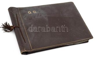 Fotóalbum mintegy 90 fotóval cserkész, katona, Budapest, stb. fotókkal