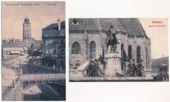 9 db MODERN erdélyi reprint képeslap duplumokkal, próbanyomatokkal: Torockó, Kolozsvár, Nagyvárad, N...