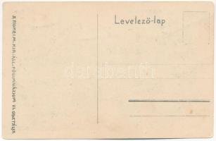 Fiume, Rijeka; Magyar királyi Állami Főgimnázium VI. osztály Deákfalvára, Studentika művészlap, magy...