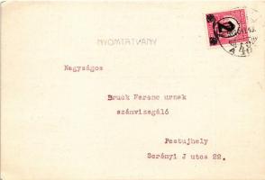 1932 Balatonkenese, Kenese; Körmendy Ágoston építész irodája, cementipari és építővállalata reklám (...