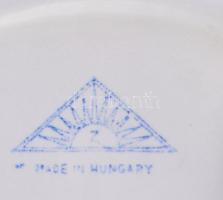 Finomkerámia Ipari Művek (FIM) Budapesti Porcelángyár fedeles kínáló eper fogóval, jelzett, kopással...