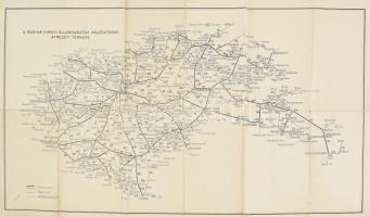 1940 Magyar Királyi Államvasutak Közúti Gépkocsiüzem (MÁVAUT) autóbuszvonalainak átnézeti térképe, 1...