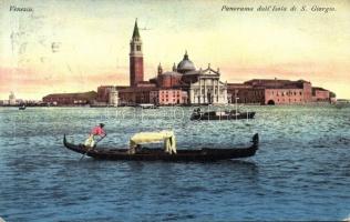 Venice, Venezia; Isola di S. Giorgio / island, gondola