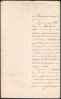 cca 1880 Királynak címzett folyamadvány Piller József eperjesi lakos ügyében, 14 kézzel írt oldal, h...