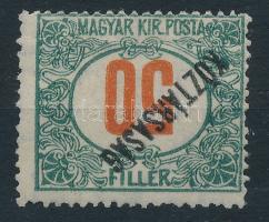 1919 Köztársaság portó 50f fordított értékjelzéssel és Köztársaság felirattal, halvány falcnyommal, ránccal / light hinge, crease. Certificate: Glatz (30.000)