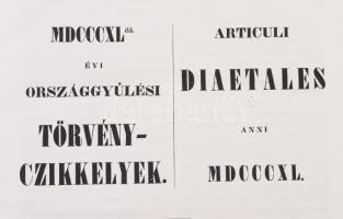 1830 - 1844 A reformkor 1830-1844 közötti törvényeinek hiteles kiadásai az uralkodó magánlevéltárábó...