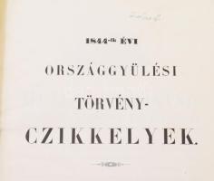 1830 - 1844 A reformkor 1830-1844 közötti törvényeinek hiteles kiadásai az uralkodó magánlevéltárábó...