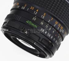 Mamiya-Sekor 1:2,8 f:45 mm objektív, tokkal,