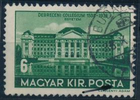 1938 Debrecen 6f az ismert lemezhibával / Mi 585 with plate variety