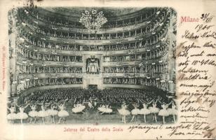 Milan La Scala theatre interior with ballet performance (EB)