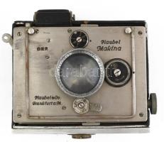 cca 1920 Plaubel Makina lemezes fényképezőgép kissé kopott / cca 1920 Vintage Plaubel Makina camera