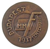 1937. "Louis J. M. Daguerre 1837 / Budapest - MMF - Centenárium bronz emlékérem, szign.: Goldma...