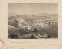 5 db Rohbock Buda és Pest acélmetszet + 1 Pécs Tettye